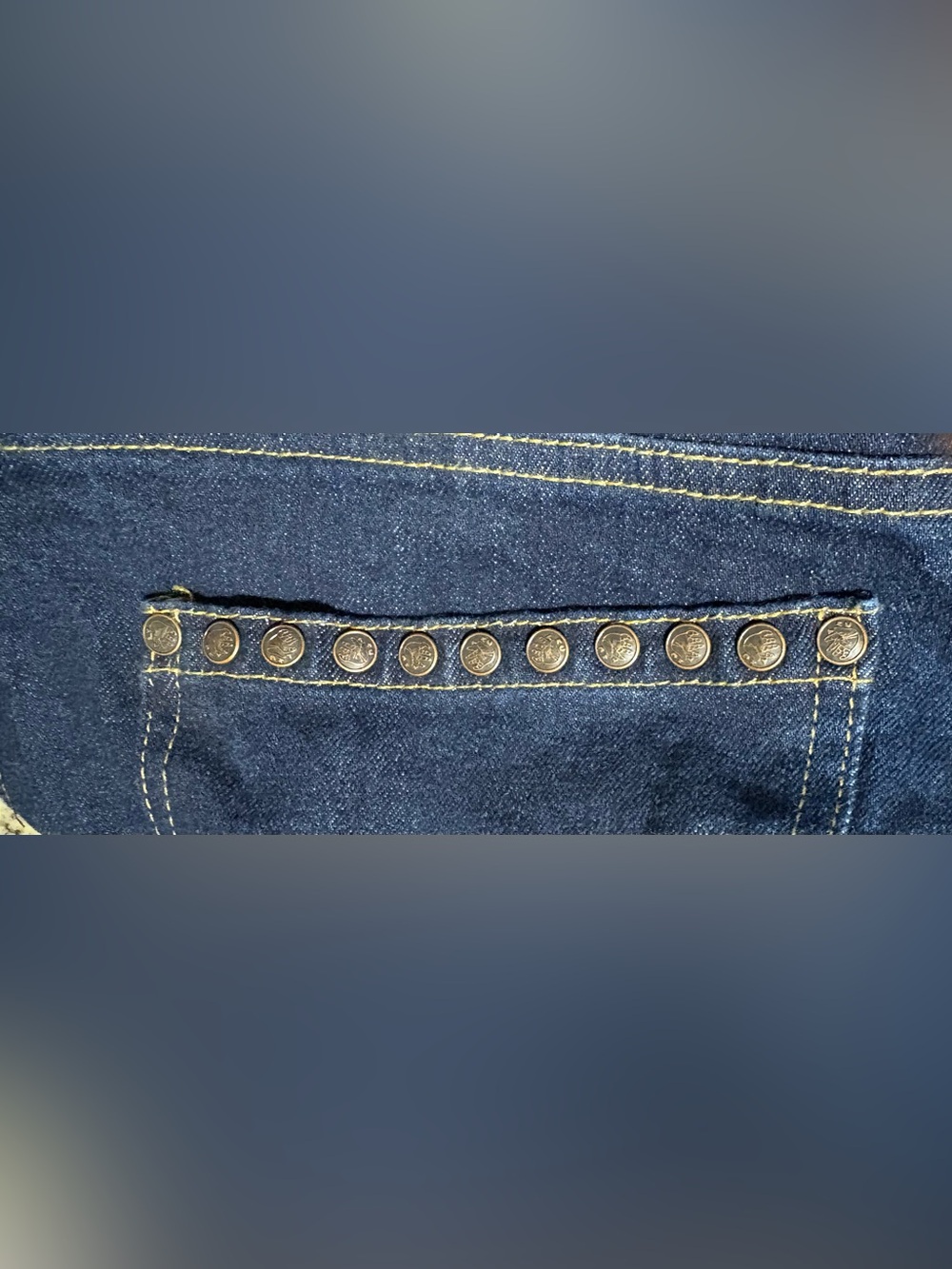 Boutique Brand T.H.C. The Hot Child button front jeans. Size 34 - Picture 5 of 6